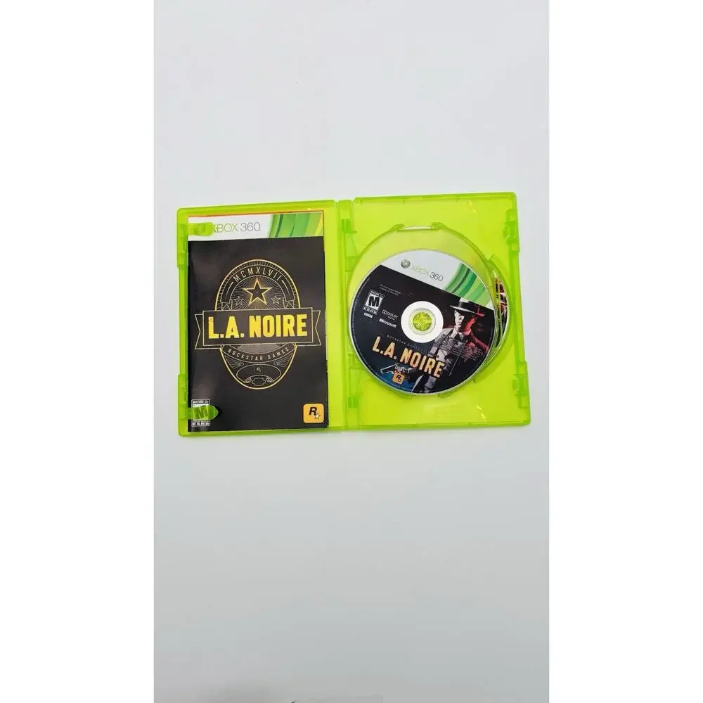 L.A. Noire Microsoft Xbox 360 3-Disc, Complete, Rockstar Games CIB Tested Works